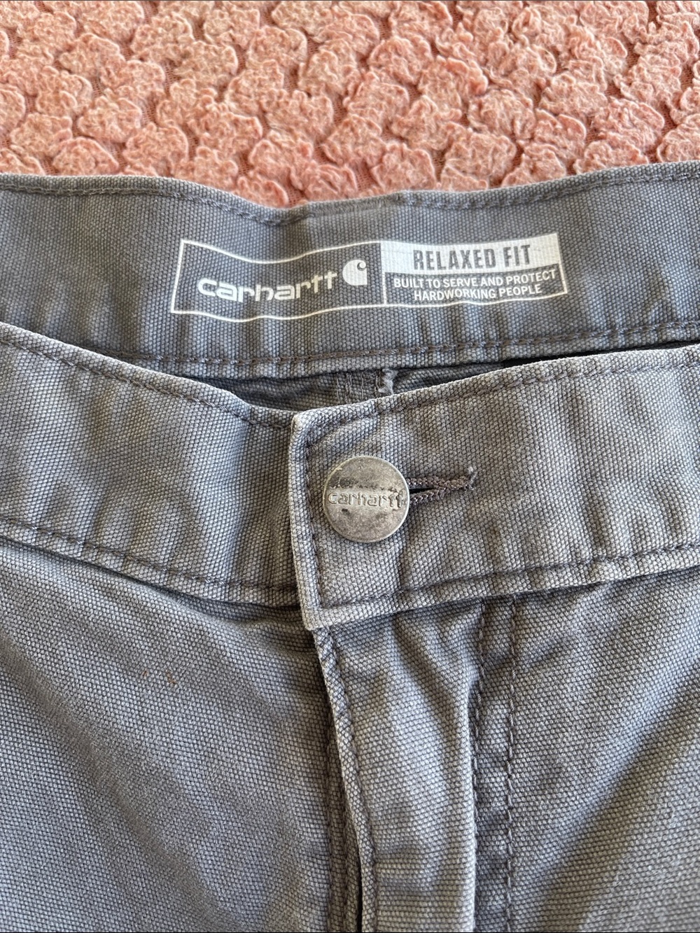 Carhartt Gray  Work Shorts with side pocket